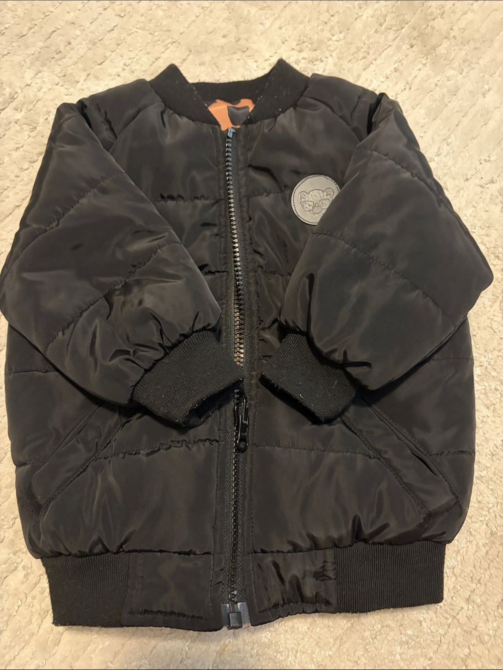 Reversible Huxbaby Black bomber Jacket for Kids